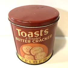 Antique Vintage Felber Toasts Butter Cracker Large Advertising Tin HTS picture