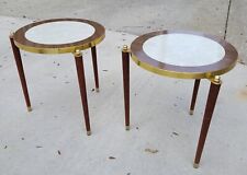 Pair Vintage Stackable Marble Look Mid Century MCM 2 Tables Nice Condition picture