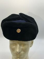 Vintage East German Navy Winter Hat Med Lge Size DDR 56 with Enlisted Insignia picture