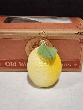 The Merck Family's Old World Christmas Sugared LEMON Ornament IN BOX picture