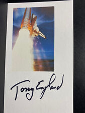 TONY ENGLAND SIGNED NASA SHUTTLE 3x5, COA & MYSTERY GIFT picture