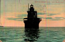 Deer Island Light House, Boston Harbor, Massachusetts MA 1909 Postcard picture