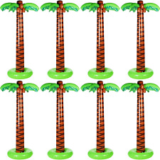 8 Pcs Inflatable Palm Trees 66 In/ 5.5 Ft Blow up Coconut Trees Large Hawaiian P picture