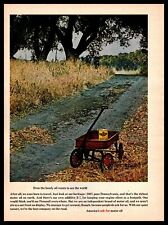 1968 Pennzoil Z-7 Motor Oil Can Child's Little Red Wagon Toy Vintage Print Ad picture