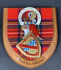 ✨Vintage Scottish Crest HERALDIC STEWART EARL OF GALLOWAY Plaque✨ picture