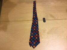 Original FUNKY 1960s / 70's Vintage TIE -- numbers symbols letters, odd picture