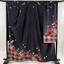 Kimono Furisode Furisode Length 162Cm Sleeve 67.5Cm L Usagi Rabbit Cherry Blosso picture