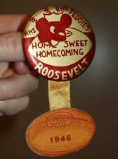 VINTAGE 1946 MINNEAPOLIS MN. ROOSEVELT HIGH SCHOOL TEDDY HOMECOMING FOOTBALL PIN picture