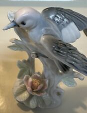 Vintage Porcelain Woodpecker Sculpture Figurine picture