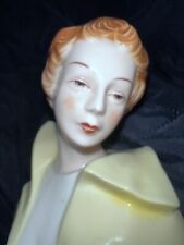 Antique German Porcelain Figurine Lady With vase Object. 13”.  Marked Germany. picture