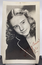 1940's Actress Signed Headshot Photograph of Peggy Ann Garner Oscar Winner picture