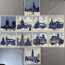 Vintage Lot Of 10 Delft Blue And White 6