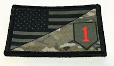 Color 1st Infantry Division USA Flag Morale Patch Tactical Military Army  picture