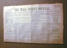 Rare Original 1932 Wall Street Journal printed at depths of the GREAT DEPRESSION picture