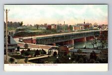Philadelphia PA-Pennsylvania, Fairmount Park, Girard Ave Bridge Vintage Postcard picture