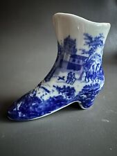 Antique Ironstone VASE England Victorian Shoe Boot Small Figurine Planter Vase picture