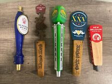Lot of 5 Beer Tap Handles Wicked Weed(2) Suffolk Punch Sierra Nevada New Belgium picture