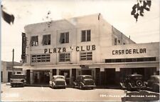 RPPC Plaza Club, Alba House, Reynosa, Tamaulipus Mexico- c1940s Photo Postcard picture