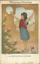 Christmas - Fatherless Children of France WWI 1919 Savage Postcard picture