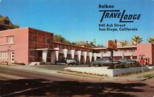 Postcard Balboa Travelodge, Balboa Park, San Diego, California CA Vintage picture