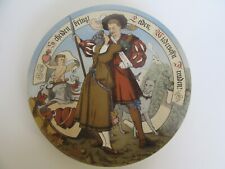 Rare Antique Mettlach #2323 Villeroy Boch Charger Pottery Wall Plaque (14 5/8