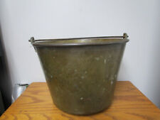 Vintage #5 The American Brass Kettle Company Brass Pail Bucket With Handle picture