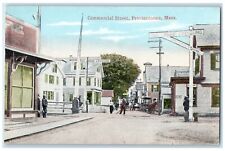 c1910 Commercial Street Dirt Road Horse Carriage People Provincetown MA Postcard picture