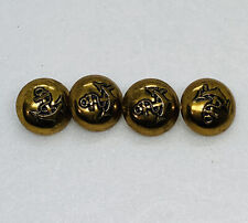 Vintage Royal Naval Crest Buttons Lot Of 4 Coat Jacket Replacement 23mm Rare 22 picture