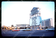 sl85 Original Slide 1976 Caesars Palace Las Vegas Frank Sinatra billboard  911a picture