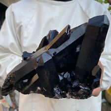 4.3lb Large Natural Black Quartz Crystal Cluster Raw Mineral Specimen healing picture