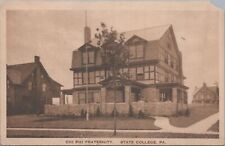 Postcard Chi Phi Fraternity Penn State State College PA 1925 picture