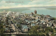 Vintage Postcard; Birdseye View of Savannah IL Carroll County, Wheelock  picture