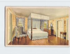 Postcard General Washington's Bed Chamber Mount Vernon Virginia USA picture