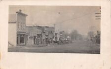RPPC Blairstown Iowa IA Main Street Horse & Buggies Dirt St 1908 Photo Postcard picture