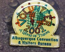 2001 Albuquerque Convention Visitors Bureau pin badge World of Thanks Volunteer picture