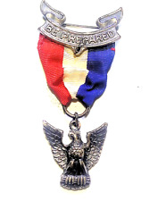 VINTAGE EAGLE SCOUT BOY SCOUTS RANK MEDAL BSA PIN AWARD BADGE STERLING picture