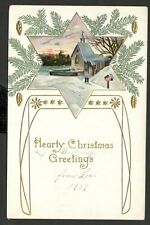 USA - Old Christmas greetings postcard - 1909.  (16) picture