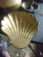 VINTAGE SOLID BRASS FISH/ CLAM SHELL SOAP DISH  picture