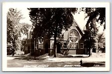 Albia Iowa~Christian Church~1940s RPPC picture