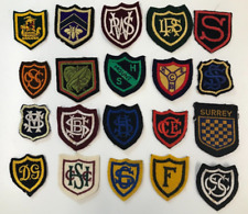 Job Lot x 20 Vintage Cloth Badges Schools, Colleges, University's, Clubs + M2179 picture