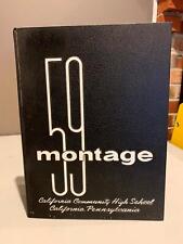 1959 California Community High School Yearbook CALIFORNIA, PA Montage picture