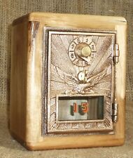 Post Office Door Bank #15 -Circa 1920 -Flying Eagle- Myrtle Wood  picture
