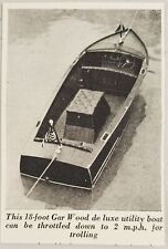 1936 Magazine Photo Gar Wood 18-Foot Deluxe Utility Boats  picture