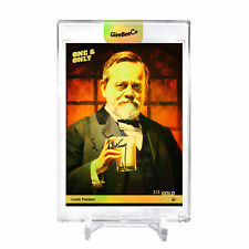 LOUIS PASTEUR Art Trading Card 2023 GleeBeeCo Holo Fun #LSTH *GOLD* Encased 1/1 picture
