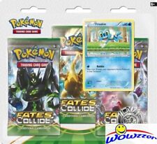 POKEMON TCG XY FATES COLLIDE BLISTER Pack-FROAKIE Promo,Coin & 3 Booster Pack picture