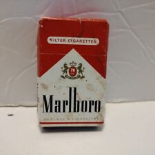 Vintage Marlboro Small Cigarette Box Matches Flip Top Box Is Dirty picture
