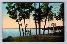 Sebago Lake ME-Maine, Long Point Looking South From Camp, Vintage Postcard picture
