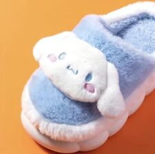 Cinnamoroll Sanrio Comfy Slippers House Shoes Soft Blue 9.5-10 Foam Bottoms picture