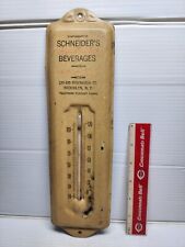 Vintage Advertising Thermometer Schneiders Beverages Brooklyn NYC picture