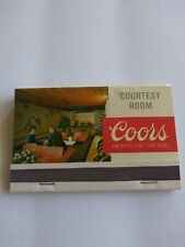 Vintage Large Matches From Adolph Coors Company Courtesy Room Golden Colorado picture